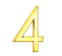 3D Mailbox Numbers Adhesive House Number Stickers Door Number Address Numbers Door Plaques Address Numbers Made from ABS Height 5cm /2in(ABS Gold 4)