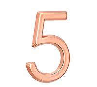 3D Mailbox Numbers Adhesive House Number Stickers Door Number Address Numbers Door Plaques Address Numbers Made from ABS Height 5cm /2in(ABS Brown 5)