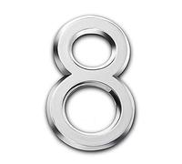 3D Mailbox Numbers Adhesive House Number Stickers Door Number Address Numbers Door Plaques Address Numbers Made from ABS Height 5cm /2in(ABS Silver 6)