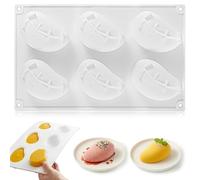 3D Mango Silicone Mold, Realistic Fruit Shape Dessert Mold for Mango Mousse, Chocolate, Jelly & Ice Cream, Non-Stick Food Grade Silicone Baking Tray for Pastry & DIY Cake Decorating