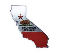 3D Map California USA Refrigerator Magnet Tourist Travel Souvenirs Handmade Resin Craft Magnetic Stickers Home Kitchen Decoration Fridge Magnet Collection Gift