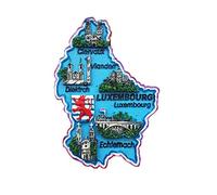 3D Map Style Luxembourg Fridge Magnet Souvenir Gift Magnetic Sticker Collection