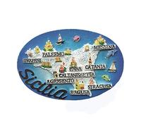 3D Map Style Sicily Italy Fridge Magnet Souvenir Gift,Home & kitchen Decoration Magnetic Sticker Sicily Italy Refrigerator Magnet Collection