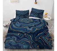 3D Marble King Size Duvet Cover Set 220x230cm 3 piece Soft Microfiber Reversible Bedding Set Art Abstract Comforter Cover with Zipper Closure Quilt Cover with 2 Pillowcase 50x75cm(Image 15-5)