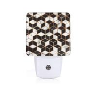 3D Marble Pattern Plug in Night Light, Dimmable Led Nightlight with Dusk to Dawn Sensor Sleep Light for Nursery Kids Room Hallway