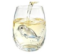 3D Marine animals Wine Glass Snowman, Mulled Wine Cup Winter Nights , Gift | Festive 3D Drinking Glasses Christmas, 6 Designs Tree Santa Snowman Reindeer Wreath Stocking, Party(A)