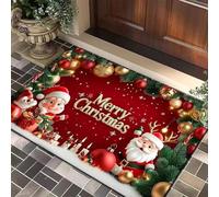 3d mas Tree Claus Elk mas Entry Door Floor Mat Festive orations Carpet Bathroom Anti-slip Mat Entrance Doorm-40x60cm