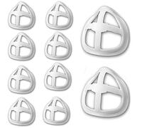 3D Mask Bracket - Lipstick Mask Protection Stand - Makeup Mask Saver For Mouth - DIY Face Mask Accessories (10PCS, White)