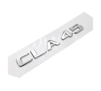 3D Matte Black CLA 45 Car Emblem CLA45 Car Trunk Rear Letters Word Emblema Badge Sticker Auto Turbo Logo(Silver-flat)