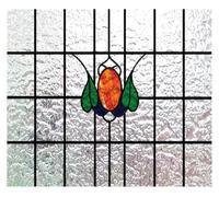 3D Matte Stained Glass Window Film Privacy Frosted Static Cling Multicolor Multiple Sizes(10,40X28cm)