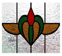 3D Matte Stained Glass Window Film Privacy Frosted Static Cling Multicolor Multiple Sizes(28,16X10 inches)