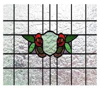 3D Matte Stained Glass Window Film Privacy Frosted Static Cling Multicolor Multiple Sizes(29,16X10 inches)