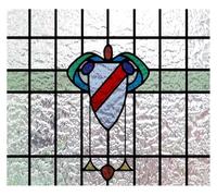 3D Matte Stained Glass Window Film Privacy Frosted Static Cling Multicolor Multiple Sizes(Color-07,50X34cm)