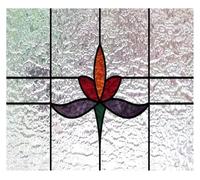 3D Matte Stained Glass Window Film Privacy Frosted Static Cling Multicolor Multiple Sizes(Color-09,20X13 inches)