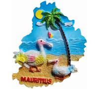 3D Mauritius Fridge Magnet Travel Souvenir Refrigerator Magnet Decoration Hand Painted Craft Collection