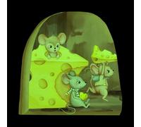 3D Mausloch Realistischer Wall Sticker, 15 x 15 cm / 5.9 x 5.9 Zoll Maus Lesebuch Wall Sticker - Lustiger, Im Dunkeln, Abnehmbarer Aufkleber Für Hotels, Büros, Badezimmer,