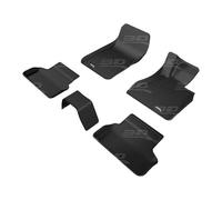 3D MAXpider All-Weather Floor Mats for BMW 5 Series (G30) 2017-2023 Custom Fit Car Floor Liners, Kagu Series (1st & 2nd Row), Black