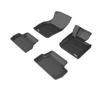 3D MAXpider All-Weather Floor Mats for MINI Cooper/Hardtop / 3 Door (F56) 2014-2023 Custom Fit Car Floor Liners, Kagu Series (1st & 2nd Row), Black