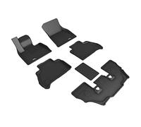 3D MAXpider Complete Set All-Weather Floor Mats for Select BMW X7 (G07) 6-Passenger Models - Kagu Rubber (Black)