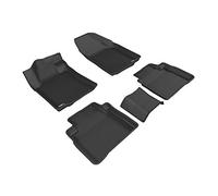 3D MAXpider Complete Set Custom Fit All-Weather Floor Mat for Select Nissan Maxima Models - Kagu Rubber (Black)