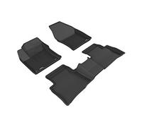 3D MAXpider Complete Set Custom Fit All-Weather Floor Mat for Select Toyota Prius/Prius Prime Models - Kagu Rubber (Black)