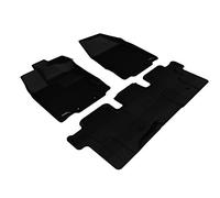 3D MAXpider Custom Fit Complete Floor Mat Set for Select Infiniti JX/QX60 Models - Kagu Rubber (Black)