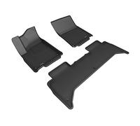 3D MAXpider Custom Fit Kagu Car Mats Floor Mat (Black) Compatible with RIVIAN R1T 2022-2023 - Full Set