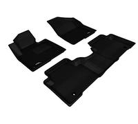 3D MAXpider - L1HY01701509 Custom Fit Floor Mats for Hyundai Santa FE Sport 2013-2018 All-Weather Car Floor Mats Liners, Kagu Series (1st & 2nd Row, Black)