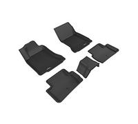 3D MAXpider L1IN02501509 Complete Set Custom Fit All-Weather Floor Mat for Select Infiniti QX30 Models - Kagu Rubber (Black)