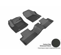 3D MAXpider L1LR01801509 Complete Set Custom Fit All-Weather Floor Mat for Select Land Rover Range Rover Evoque Models - Kagu Rubber (Black), Gray