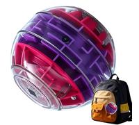 3D Maze Ball Toy, Educational Brain Teaser Logic Puzzle Handheld Focus Training Game, Cognitive Development Category for Women Men Teens Kids Home Travel Office Classroom Party Activity