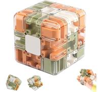 3D Maze Cube Ball for Adults & Kids, Labyrinth Puzzle Brain Teaser Game, Educational Learning Toys for Logical Thinking, Family Board Games, Durable Puzzle Cube Gift for Birthday and Holidays