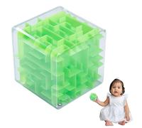 3D Maze Cube Puzzle - Marble Maze Game | Children's Educational Toy | 6x6x6cm, Hand-Eye Coordination, Sensory Development, Color Recognition, For Kids 3+, Travel-Friendly