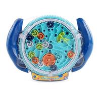 3D Maze Maze Puzzle Games for Children Aged 4-8 Years, Cool Spaceship Maze Toy with Two Steel Balls, Challenges Games (Blue)
