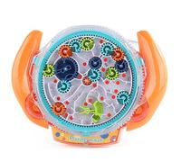 3D Maze Maze Puzzle Games for Children Aged 4-8 Years, Cool Spaceship Maze Toy with Two Steel Balls, Challenges Games (Orange)