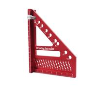 3d Measuring Ruler - Carpenter Triangle, Aluminium Alloy Ruler | High Precision Triangle Scriber, Precision Layout Tool For Engineering Projects Drawing 22.5-90 Degree Multi Angle Layout Tool