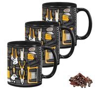 3D Mechanic Toolbox Coffee Mug Set Pattern, 11oz Funny Ceramic Mechanic's Toolbox Coffee Cup, Creative 3D Visuals Tea Cup Christmas Birthday Gifts for Husband, Dad, Friends, Auto/Car Mechanics