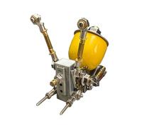 3D Mechanical Metal Puzzle Snail for Teen Adults to Build, Steampunk Bionic Animals Insects Assembly Model Kit, Natural Science Class Display, Office or Home Decorations (89PCS/Yellow)