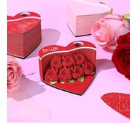 3D Memo Pad 2026 Paper Carving Art 3D Sticky Notes Convenience Post Notes Marriage Tree, 3D Rose Story Sticky Notes with Pen Holder, for Anniversary Valentine's Day Gift, Christmas Decorations