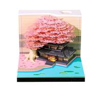 3D Memo Pad 2026, Time Piece Calendar 2026, Desk Calendar Memo Pad, 3D Castle Notepads, Carving Paper Calendars Craftwor