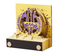 3D Memo Pad,3D Notepad,3D Art Memo Pad,125 Sheets Art Carving Craft Non-Stick Sticky Notes,3D Paper Carving Art Notepad,Tear Off Paper Carving Art 3D Memo Pad,for Office Home Ornaments