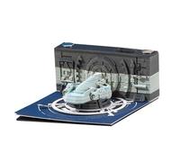 3D Memo Pad,3D Notepad,3D Notepad Art,Spaceship Rip Away Paper Carving Sticky Note Pad,3D Artsy Pads Paper Carving Art,Exquisite Non-Sticky Notes,DIY Paper Notes Creative Decorative Gift