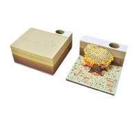 3D memo pad,3D Sticky Notes,3D memo pad, Jungle Secret 3D 3D Tree Tears Gradient Paper Strips Cultural and Engraved Gifts Fine and Paper Practical