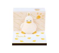 3D Memo Pad,3D Sticky Notes Pad with Pen Good Luck 3D Paper Note Carv Paper Notepad Notepad