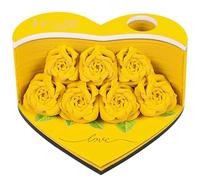 3D Memo Pad Art, 156 Sheets Flower Notepad, 4.13x3.94x2.17 inches Love Shape Paper Carving, Creative Non-Sticky Notes, Decorative Craft Stationery, Perfect for Home Desk Card Scrapbooking