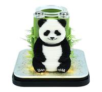 3D Memo Pad Art Calendar 2026 Weekly Calendar Panda Notepad 3D Art Memo Pad Paper Sculpture Bamboo Pandas Desk Calendars Cute Panda Rip Away Paper Carving Sticky DIY Note Home Decoration Creative Gift