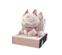 3d Memo Pad,Artsy Pads,Cute Sticky Notes,Novelty Sticky Notes,Fox Paper Sculpture Sticky Notes,Laser Engraved Sticky Notes,Suitable For Note Taking,Decorative Ornaments,Holiday Gifts