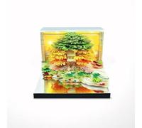 3D Memo Pad Calendar 2026, 3D Calendar 2026 with LED Lights - Artistic Tear-Away Paper Sculpture Tree Forest Design, Creative DIY Note Calendars | Festive Gift for Christmas, New Year (Green)