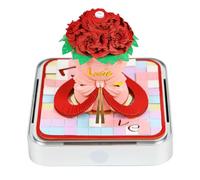 3d Memo Pad Calendar 2026,3D Christmas Snowman Weekly Calendar Notepad with Light&Holder,3D Memo Artsy Pad Calendars,Non-Sticky Note DIY Paper Memo Pad for Desk Decor Christmas Birthday New Year Gift