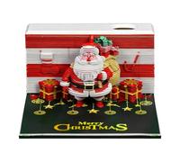 3D Memo Pad Calendar 2026, 3D Santa Claus Creative Desktop Decoration, Sticky Notes 2026 Calendar, Santa Paper Carving Art Memo Pad Desk Calendars For Christmas Housewarming Home Holiday